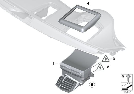 Head-Up Display OEM 62306815501 para BMW Serie 6 F06, F12, F13, y más. Original BMW.