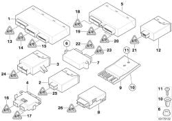 Support for BMW 3 Series E46 (OEM 61356900715). Genuine BMW.