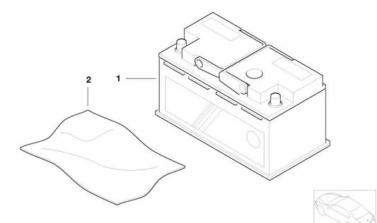 Protector de impacto OEM 61218376438 para BMW Serie 7 E65 (730d, 730i, 735i) del 2001 al 2008. Compatible con versiones diésel y gasolina. Original BMW.
