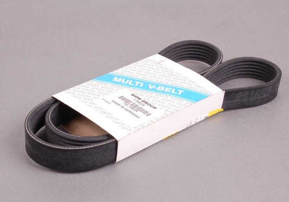 Correa poly V (6PK1432) OEM 11287838226 para BMW E60, E61, E63, E64 M5 y M6 con motor S85. Original BMW.