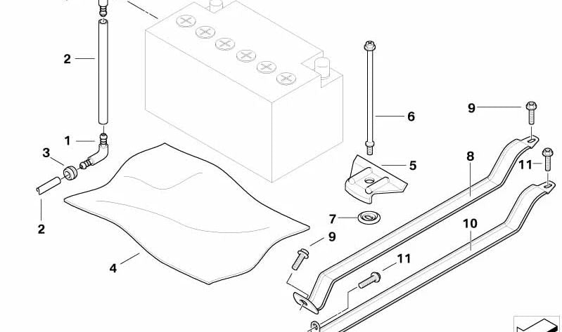 OEM 61216927100 Anti -Live Protection System for BMW E60, E61. Original BMW.