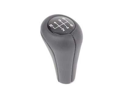Leather Gear Shift Knob/6 Speed ​​for BMW E46, E34, E60, E61, E63, E64, E53, E85 (OEM 25117523817). Original BMW