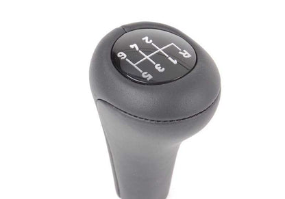 Leather Gear Shift Knob/6 Speed ​​for BMW E46, E34, E60, E61, E63, E64, E53, E85 (OEM 25117523817). Original BMW