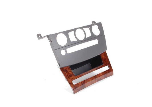 Embellecedor de salpicadero madera álamo OEM 51456951026 para BMW E60 y E61. Original BMW.