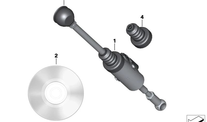 Asistente del Cambio Pro OEM 23418545533 para motos BMW K1600 GT, K1600 GTL, K1600 Bagger. Original BMW Motorrad.