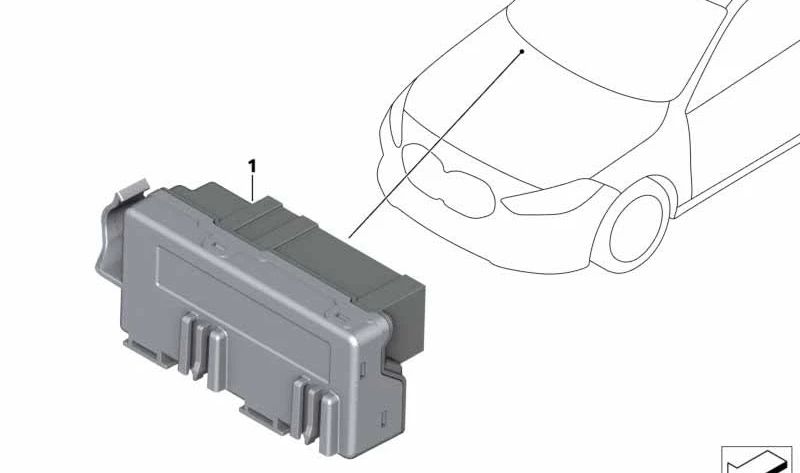 Módulo de distribución LIN OEM 61355A323C8 para BMW F40, F44. Original BMW.