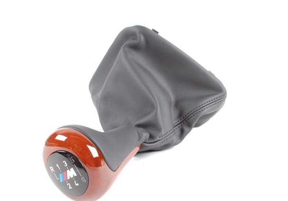 Leather case with lighting for gear lever OEM 25112229055 for BMW E39. Original BMW.