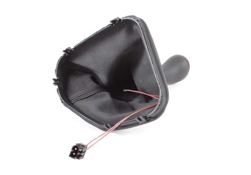 Leather case with lighting for gear lever OEM 25112229055 for BMW E39. Original BMW.