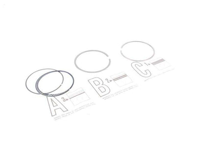 Game of Piston Segments OEM 11257541469 per BMW E87, E46, E90, E91, E83, E85. BMW originale.