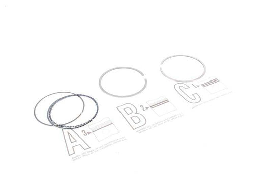 Game of piston segments OEM 11257541469 for BMW E87, E46, E90, E91, E83, E85. Original BMW.