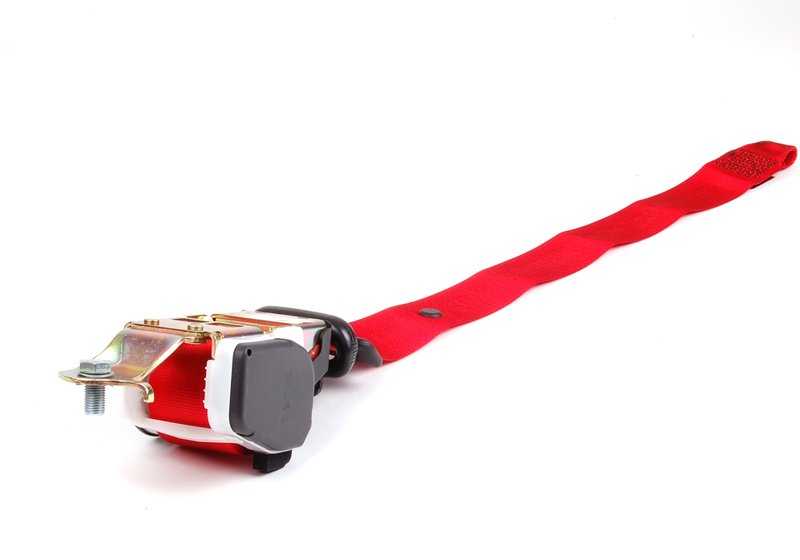 Front left upper strap for BMW 3 Series E36 (OEM 72112257463). Original BMW