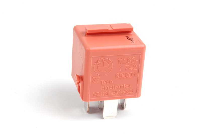Relé conmutador OEM 12631742690 para BMW E81, E82, E87, E88, F23, E36, E46, E90, E91, E92, E93, F33, F83, G23, G83, E39, E60, E61, E63, E64, F12, E38, E65, E66, F01, F02, E84, E83, E53, E85, E86, E89, E52, MINI R55. Original BMW.