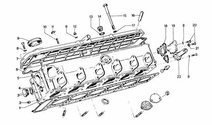 Junta sin amianto OEM 11121726725 para BMW E12, E28, E24, E23, E32, E34. Compatible con múltiples versiones del motor. Original BMW.