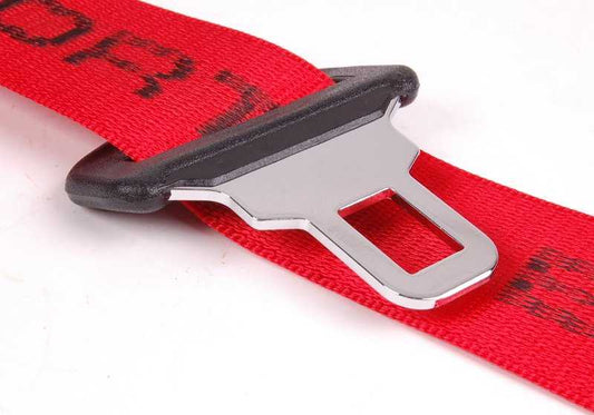 Roter Sicherheitsgürtel "BMW Motorsport" OEM 72112257467 für BMW E36 {316i (alle angegebenen Modelle und Übertragungen)}. Original BMW.