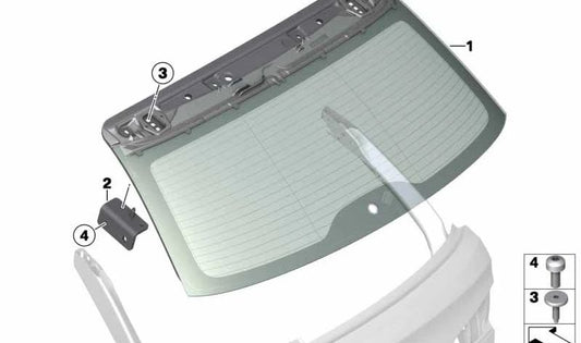 OEM 51247233557 LEFT REGULATION MECHANISM FOR BMW F11 518D, 520D {All compatible models}. Original BMW.