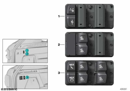 Shutter control unit for BMW X5 F95, G05, X6 F96 (OEM 61319439876). Genuine BMW