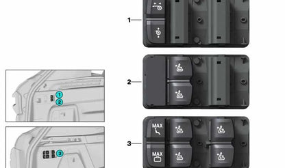 Shutter control unit for BMW X5 F95, G05, X6 F96 (OEM 61319439876). Genuine BMW