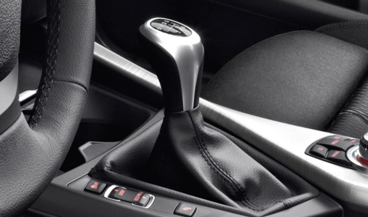 OEM leather march change knob 25117596010 for BMW F20, F20N, F21, F21N, F22, F23 with gasoline engine and automatic climate control. Original BMW.