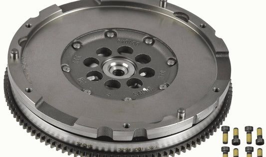 Volante bimasa OEM 2294001399 para BMW Serie 3 E46 {325Ci BD31, BD32, BD41, BD42, BN31, BN32, BN41, BN42, BS31, BS32} con motor M54. Incluye tornillos de volante. Original SACHS.