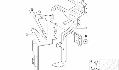 Soporte para cargador de CD OEM 65128370925 para BMW E46, E85, E86. Original BMW.