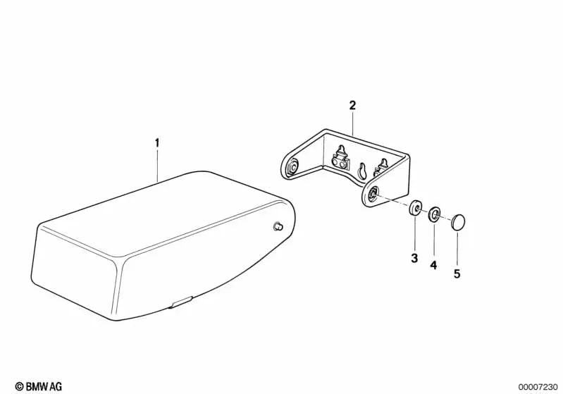 Clipes de retenção para BMW E34, E52 (OEM 52208107340). BMW originais.