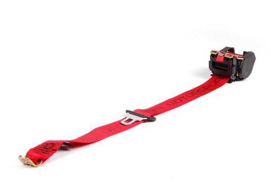 Cinturón de seguridad trasero derecho "BMW Motorsport" OEM 72112257468 para BMW E36. Original BMW.