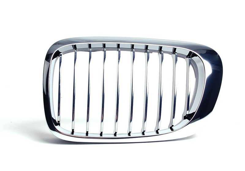 Chrom linker Ornament Grid 51138208685 für BMW 3 E46 -Serie (03/1998 - 08/2006). Original BMW.