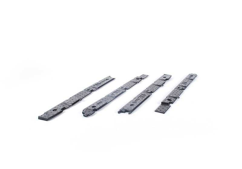 OEM aluminum stroke set 51950443731 for BMW X6 E71, E72. Complete assembly kit to add lateral strokes. Original BMW.