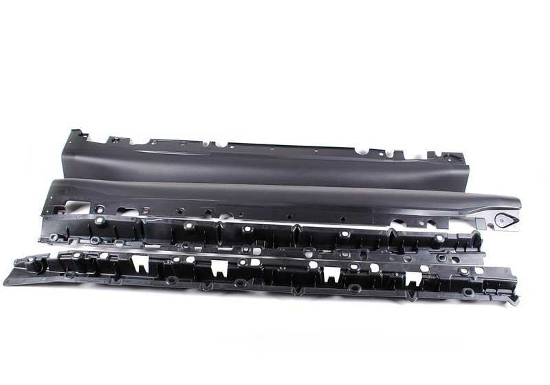 OEM aluminum stroke set 51950443731 for BMW X6 E71, E72. Complete assembly kit to add lateral strokes. Original BMW.