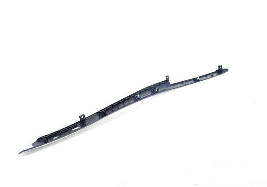 Moldura aluminio consola central derecha OEM 51166969542 para BMW E70, E70N, E71, E72. Pieza original BMW.