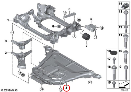 Front suspension arms OEM 31106897200 for BMW G68. Original BMW.