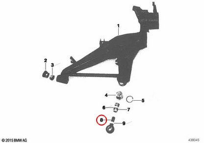 Sospensione Rontula OEM 31112220762 per BMW E34, E32. BMW originale.