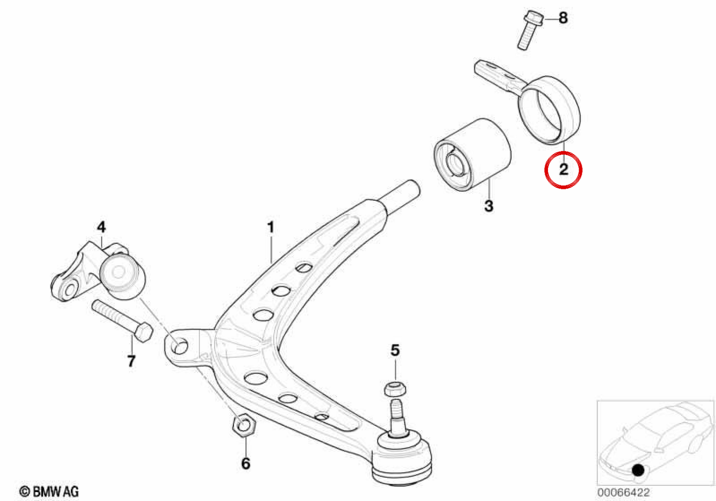 Supporto supporto Supporto OEM 31121139791 per BMW E46, E34. BMW originale.