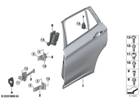 CrashPad Right Area per BMW F48, F49 (OEM 51487397314). BMW originale
