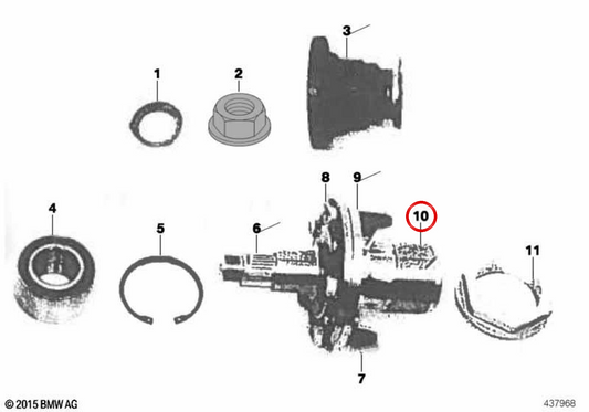 Suspensionsarm OEM 31212220799 für BMW E36, Z3. Original BMW.