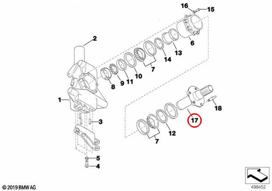 Braço de suspensão dianteira OEM 31212483956 para BMW E81, E82, E87, E88, E90, E91, E92, E93. BMW genuíno.