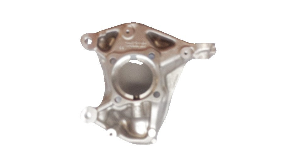 Soporte de rueda delantero izquierdo con corrección de caída OEM 31216859113 para BMW i3 (I01) 60Ah, 94Ah y 120Ah, con y sin Rex. Modelos compatibles: I01 1Z21, 1Z22, 1Z41, 1Z42, 1Z61, 1Z62, 8P21, 8P22, 8P41, 8P42. Original BMW.