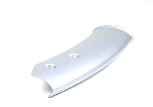 Cubierta tubo derecho decorativa plata OEM 51456973074 para MINI R50, R52, R53. Original MINI.