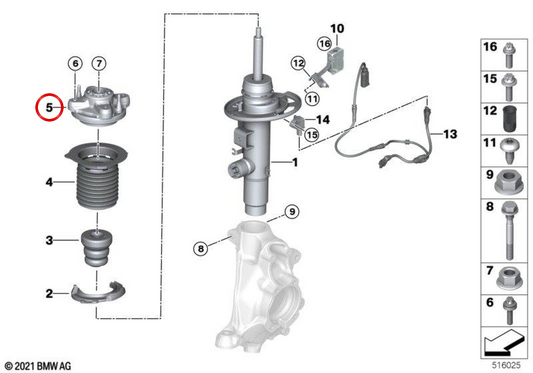 Porta-copos dianteiro OEM 31305A2A599 para BMW G26. BMW genuíno.