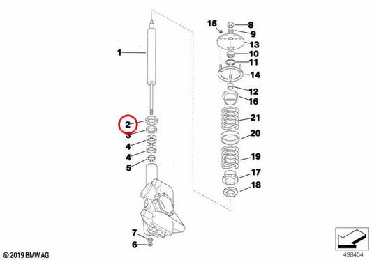 Plazage en feuille OEM 31322221578 pour BMW E30, E36, Z1. BMW d'origine.