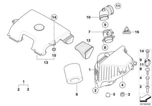 Collettore di aspirazione per Bmw E87 E81 E82. Pezzi di ricambio originali