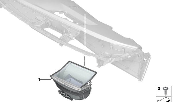 Head-Up Display OEM 62305A4BA60 para BMW i20. Repuesto original BMW ideal para visualizar información de conducción en el parabrisas sin apartar la vista de la carretera. Producto original BMW.