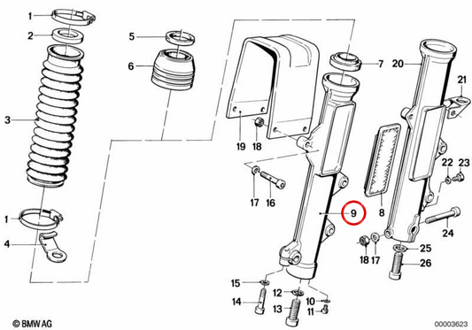 Barra deslizante preta do lado direito OEM 31422302404 para BMW E46. BMW genuíno.