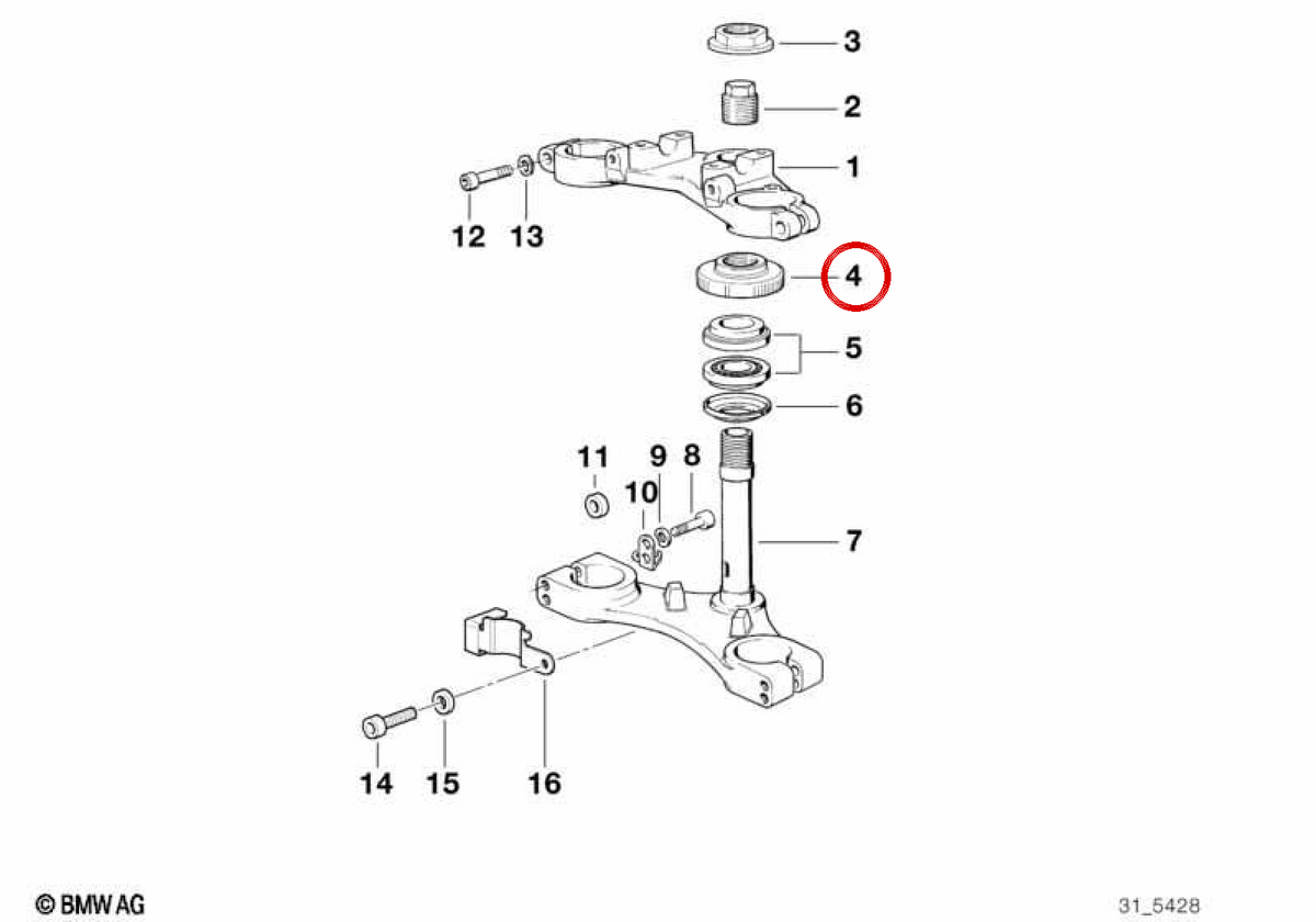 Round Nature OEM 31422311760 per BMW E30, E36, Z3. BMW originale.