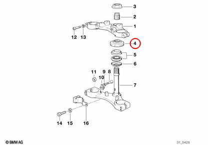 Round Nature OEM 31422311760 per BMW E30, E36, Z3. BMW originale.