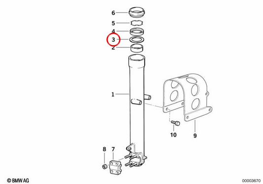 Rondella distanziale OEM 31422312839 per moto BMW R 1200 S, HP2 Sport, F 650, F 650 GS, G 650 GS, R 80 R, R 100 R, K 75… e altre. BMW Motorrad Originale