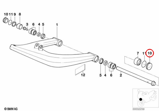 Kappe OEM 31422314304 für BMW Motorräder R 850 GS, R 1100 GS, R 1150 GS, R 1200 C, R 1200 CL … und mehr. Original BMW Motorrad