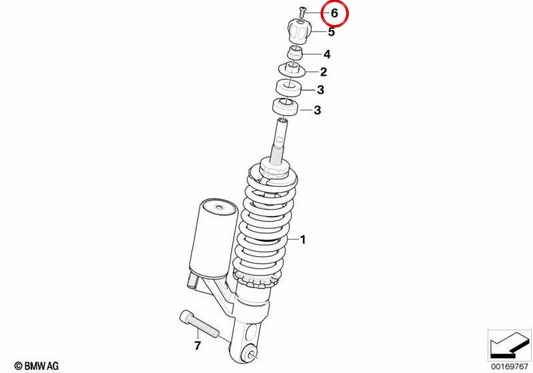 Parafuso de cabeça redonda escareada OEM 31427709752 para BMW Motorrad R1200S, HP2 Sport. Originais BMW Motorrad.
