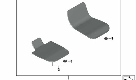 Juego de alfombrillas originales OEM 51478088502 para BMW Z4 G29. Alfombrillas para coche, perfectas para proteger el suelo del vehículo. Original BMW.