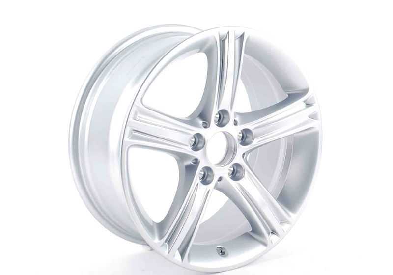 Llanta de aleación diseño estrella 393 17" OEM 36116796242 para BMW F30. Compatible con versiones 316d, 318d, 320d, 320i, 328i, 330e y más (2012-2015). Original BMW.